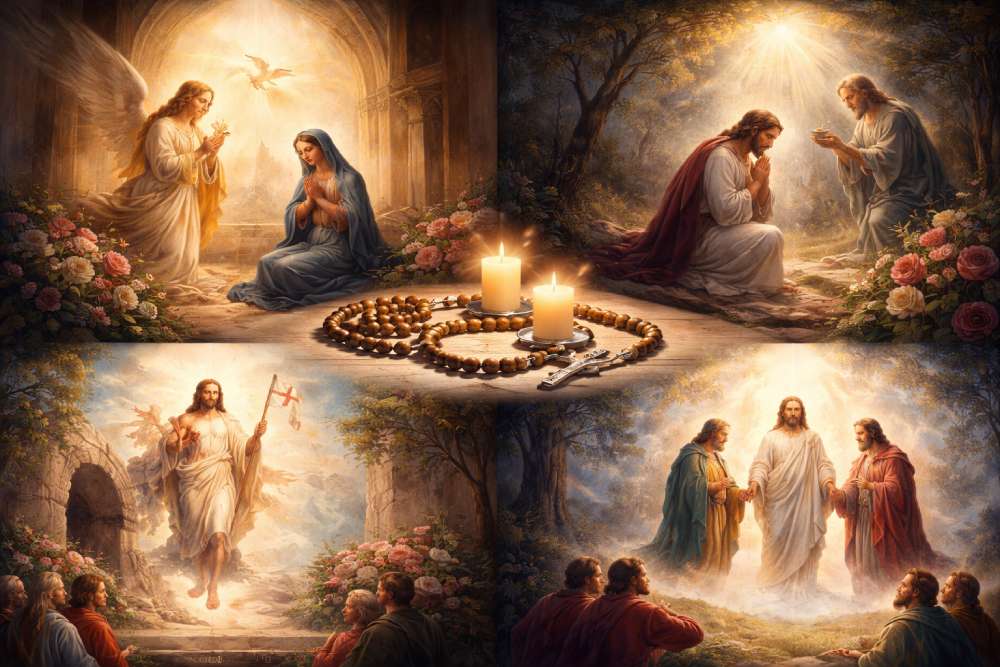 misterios del rosario guía por día