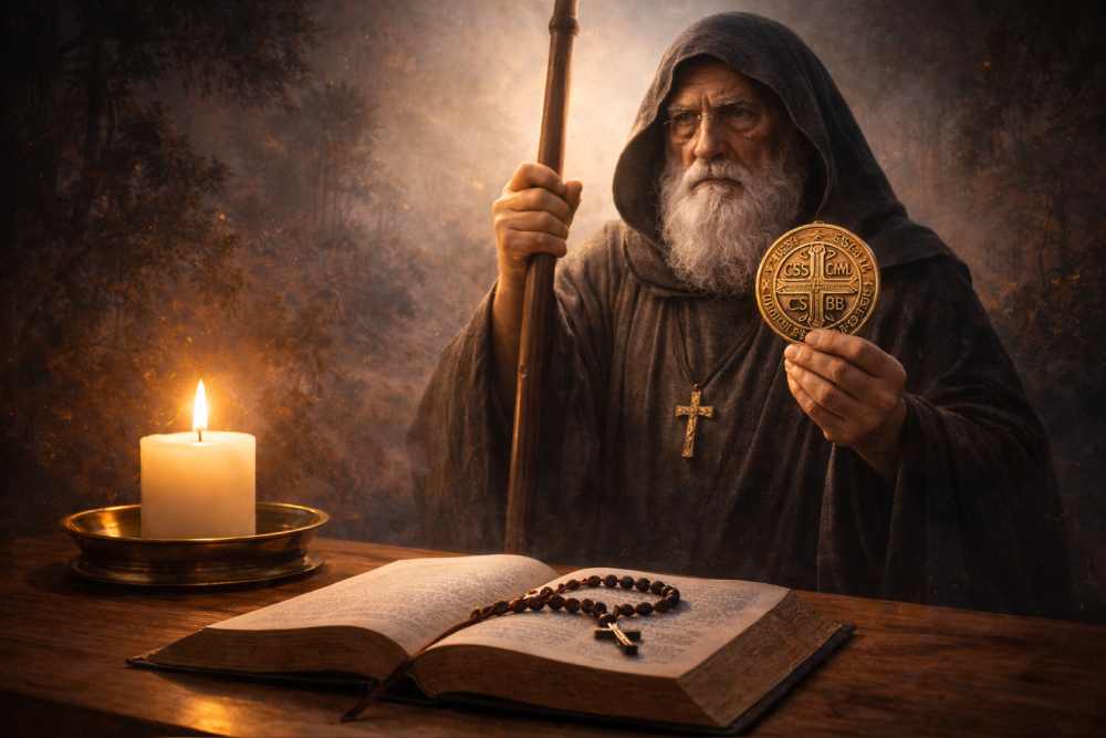 oracion a san benito para protección y alejar el mal